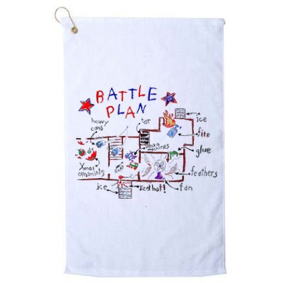 Battle Plan Christmas Home Hand Dawn Alone Xmas Platinum Collection Golf Towel