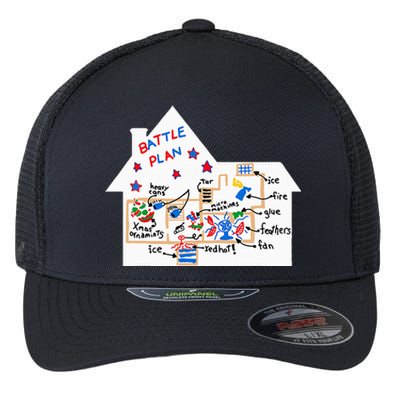 Battle Plan Christmas Home Hand Dawn Alone Xmas Flexfit Unipanel Trucker Cap