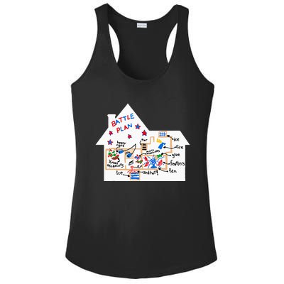 Battle Plan Christmas Home Hand Dawn Alone Xmas Ladies PosiCharge Competitor Racerback Tank