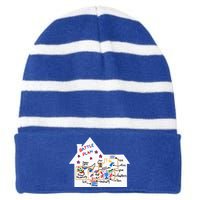 Battle Plan Christmas Home Hand Dawn Alone Xmas Striped Beanie with Solid Band