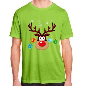 Buffalo Plaid Cute Reindeer Christmas Ornats Snowflakes Funny Gift Adult ChromaSoft Performance T-Shirt