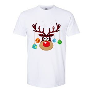 Buffalo Plaid Cute Reindeer Christmas Ornats Snowflakes Funny Gift Softstyle CVC T-Shirt