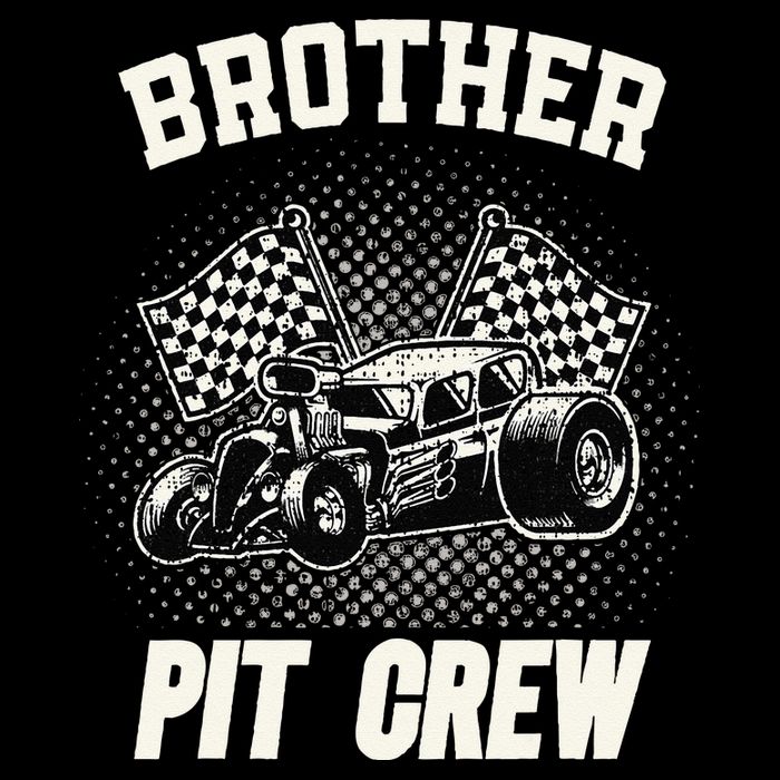Brother Pit Crew Funny Race Car Birthday Party Racing Family City Backpack