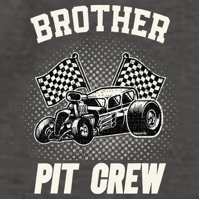 Brother Pit Crew Funny Race Car Birthday Party Racing Family Vector Backpack