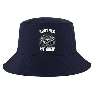 Brother Pit Crew Funny Race Car Birthday Party Racing Family Cool Comfort Performance Bucket Hat