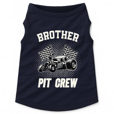 Brother Pit Crew Funny Race Car Birthday Party Racing Family Doggie Tank
