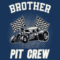 Brother Pit Crew Funny Race Car Birthday Party Racing Family 16 in Basic Backpack