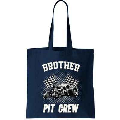 Brother Pit Crew Funny Race Car Birthday Party Racing Family Bag