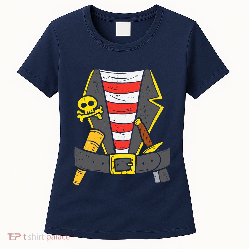Buccaneer Pirate Carribean Costume Halloween Boy Womens T-Shirt