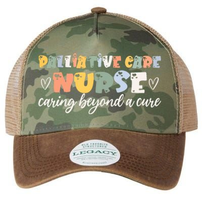 Beautiful Palliative Care Nurse Saying Endoflife Hospice Legacy Tie Dye Trucker Hat