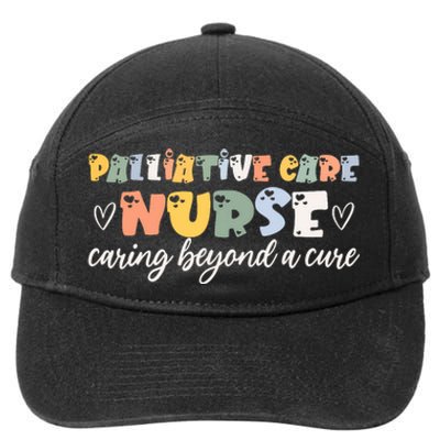 Beautiful Palliative Care Nurse Saying Endoflife Hospice 7-Panel Snapback Hat