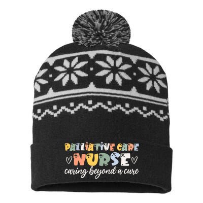 Beautiful Palliative Care Nurse Saying Endoflife Hospice USA-Made Snowflake Beanie