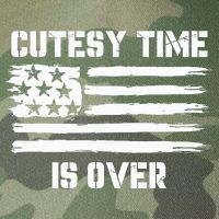 Bold Patriotic Cutesy Time Is Over Legacy Tie Dye Trucker Hat