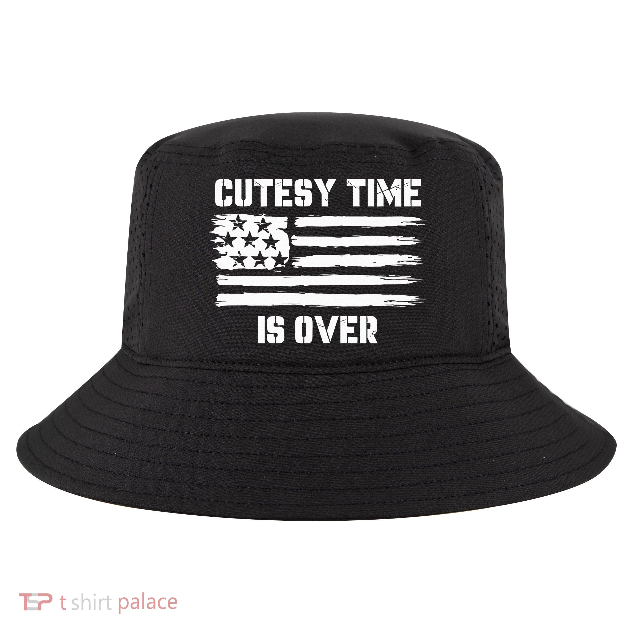 Bold Patriotic Cutesy Time Is Over Cool Comfort Performance Bucket Hat