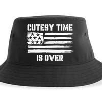 Bold Patriotic Cutesy Time Is Over Sustainable Bucket Hat