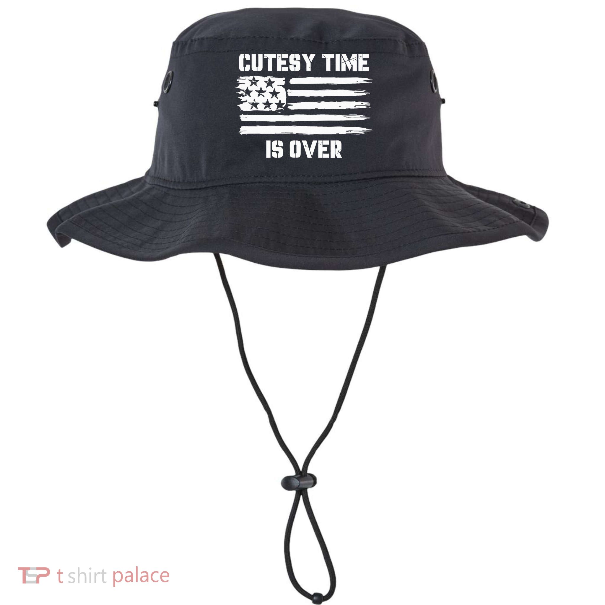 Bold Patriotic Cutesy Time Is Over Bucket Hat