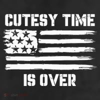 Bold Patriotic Cutesy Time Is Over 11oz C Handle Ceramic Mug