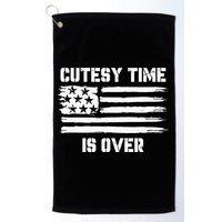 Bold Patriotic Cutesy Time Is Over Golf Towel