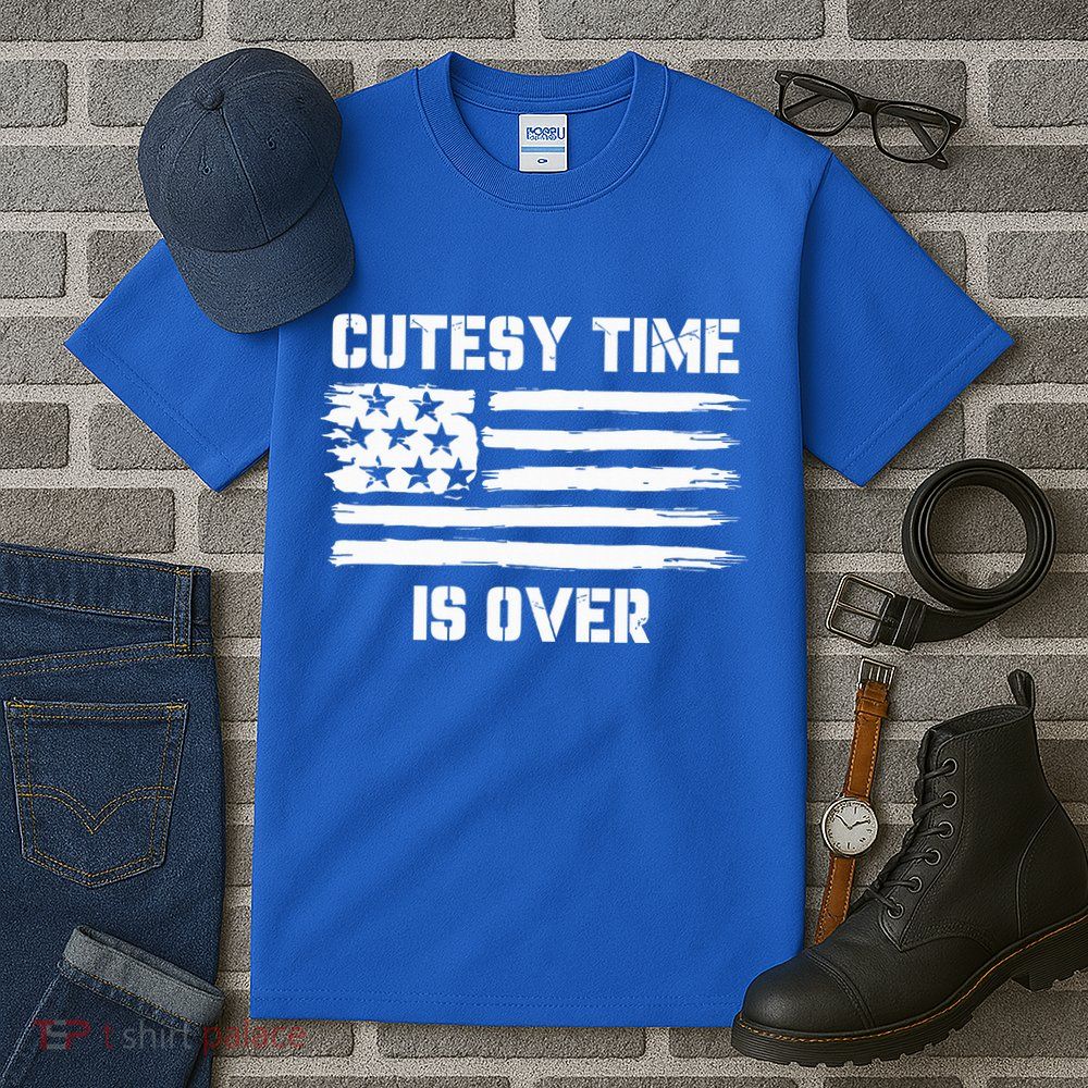 Bold Patriotic Cutesy Time Is Over Tall T-Shirt