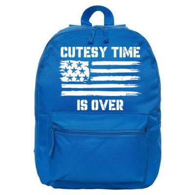 Bold Patriotic Cutesy Time Is Over 16 in Basic Backpack