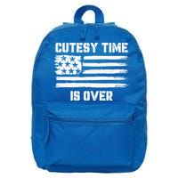Bold Patriotic Cutesy Time Is Over 16 in Basic Backpack