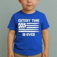 Bold Patriotic Cutesy Time Is Over Toddler T-Shirt