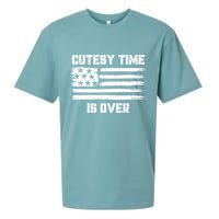 Bold Patriotic Cutesy Time Is Over Sueded Cloud Jersey T-Shirt