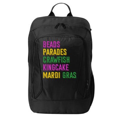 Beads Parades Crawfish Kingcake Masquerade Mardi Gras Gift City Backpack