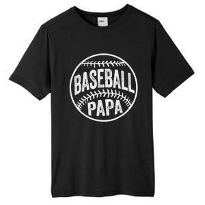 Baseball Papa Coach Father's Day Tall Fusion ChromaSoft Performance T-Shirt