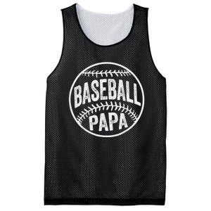 Baseball Papa Coach Father's Day Mesh Reversible Basketball Jersey Tank