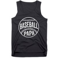 Baseball Papa Coach Father's Day Tank Top