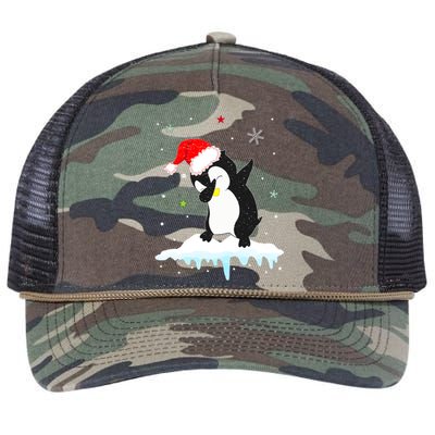 Best Penguin Christmas Matching Family Cool Gift Retro Rope Trucker Hat Cap