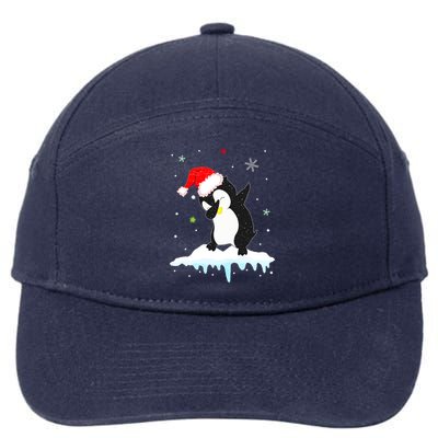 Best Penguin Christmas Matching Family Cool Gift 7-Panel Snapback Hat