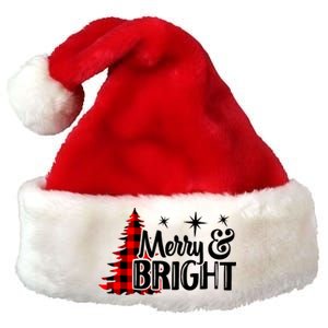 Buffalo Plaid Christmas Tree Merry And Bright Premium Christmas Santa Hat