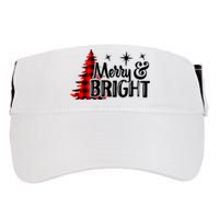 Buffalo Plaid Christmas Tree Merry And Bright Adult Drive Performance Visor