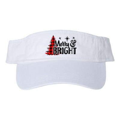 Buffalo Plaid Christmas Tree Merry And Bright Valucap Bio-Washed Visor