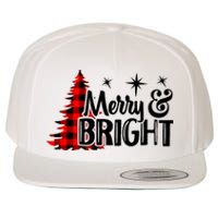 Buffalo Plaid Christmas Tree Merry And Bright Wool Snapback Cap