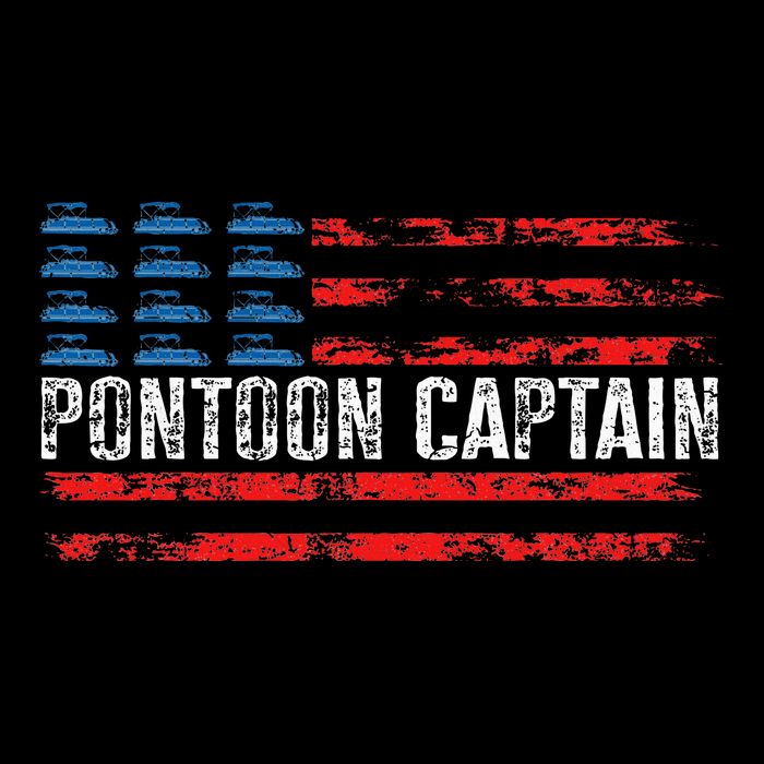 Boating Pontoon Captain Pontoon Boat Button