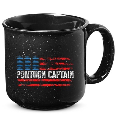 Boating Pontoon Captain Pontoon Boat 15oz Campfire Ceramic Mug