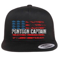 Boating Pontoon Captain Pontoon Boat Flat Bill Trucker Hat