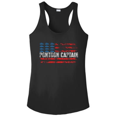 Boating Pontoon Captain Pontoon Boat Ladies PosiCharge Competitor Racerback Tank