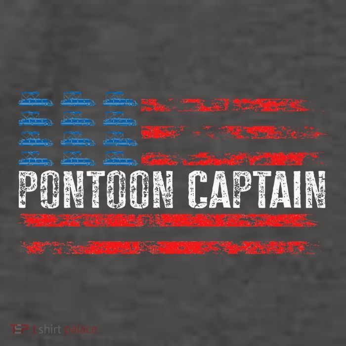 Boating Pontoon Captain Pontoon Boat Vector Backpack