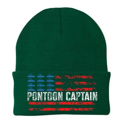 Boating Pontoon Captain 4th Of July Pontoon Boat Knit Cap Winter Beanie