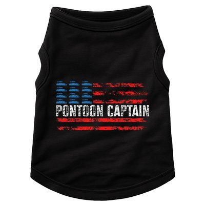 Boating Pontoon Captain 4th Of July Pontoon Boat Doggie Tank