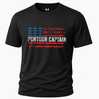 Boating Pontoon Captain 4th Of July Pontoon Boat Performance Shirt