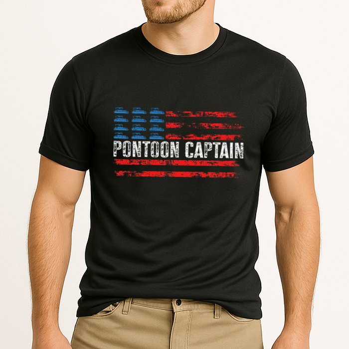 Boating Pontoon Captain 4th Of July Pontoon Boat Performance Shirt