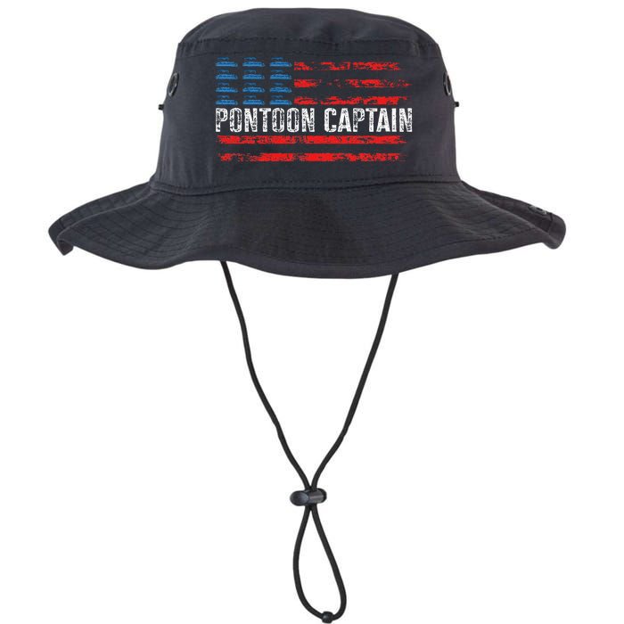 Boating Pontoon Captain 4th Of July Pontoon Boat Legacy Cool Fit Booney Bucket Hat