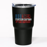 Boating Pontoon Captain 4th Of July Pontoon Boat Tumbler