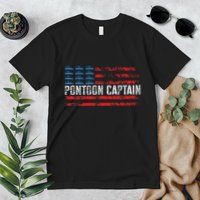 Boating Pontoon Captain 4th Of July Pontoon Boat Premium T-Shirt
