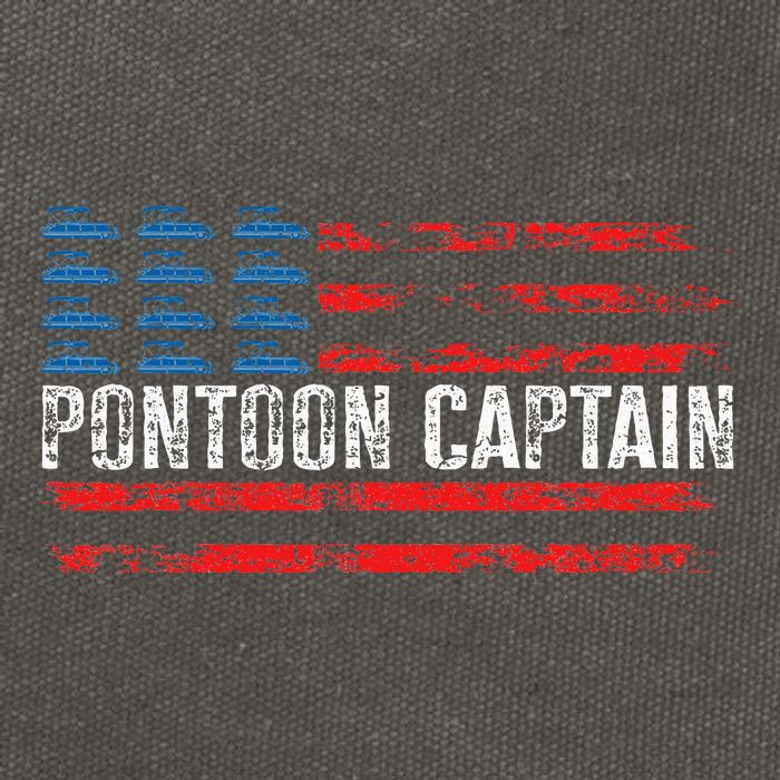 Boating Pontoon Captain 4th Of July Pontoon Boat Cotton Canvas Backpack